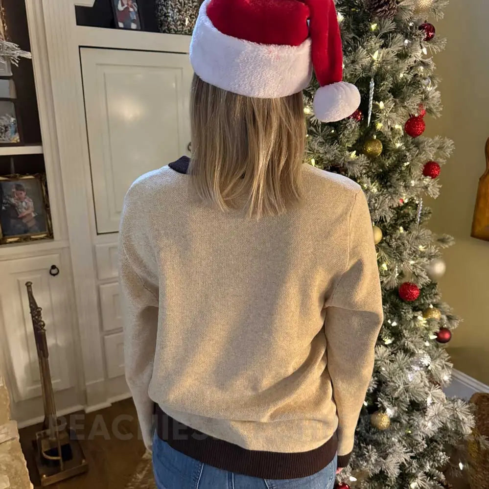 Merry Christmas IPA Gingerbread Man Knit Sweater - peachiespeechie.com
