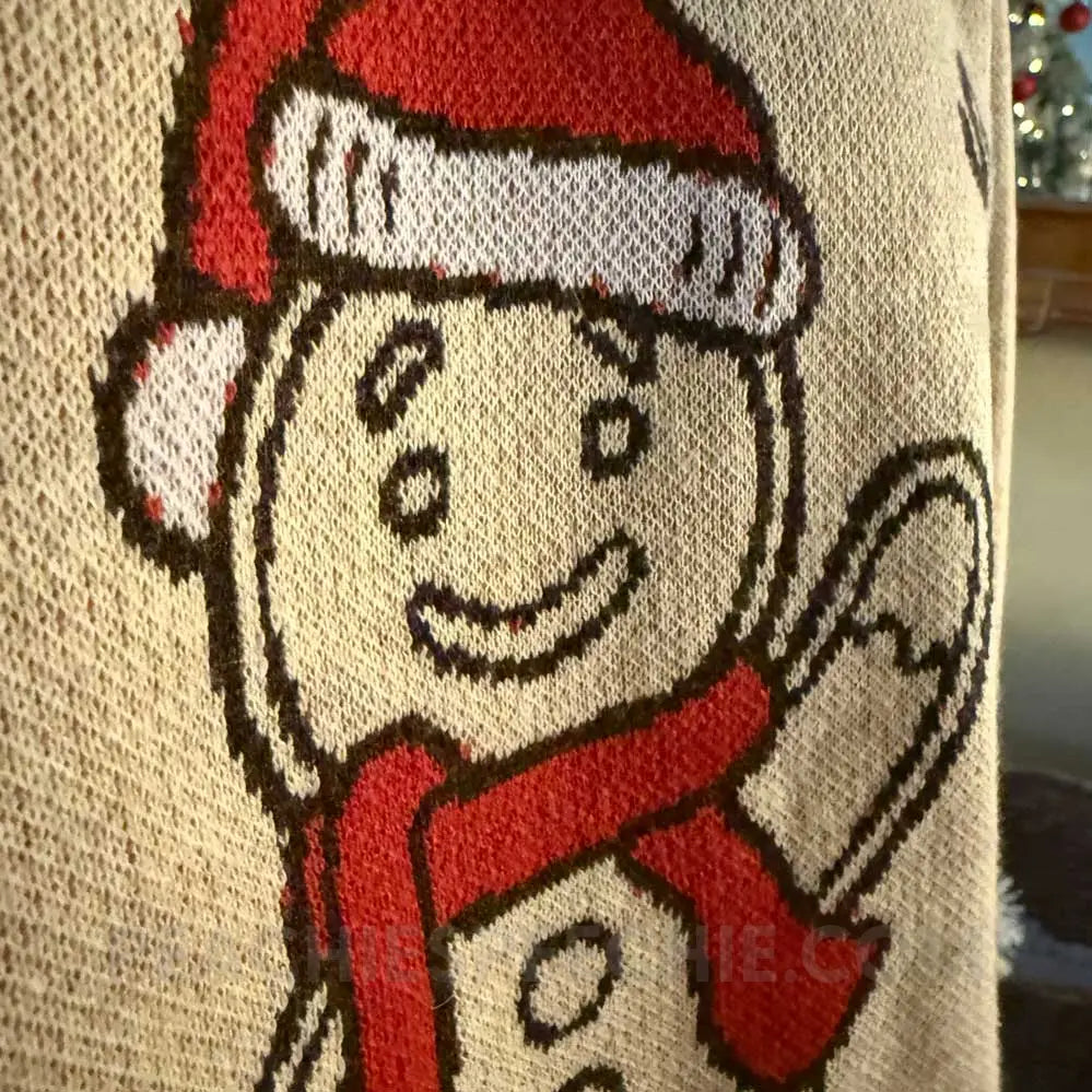 Merry Christmas IPA Gingerbread Man Knit Sweater - peachiespeechie.com