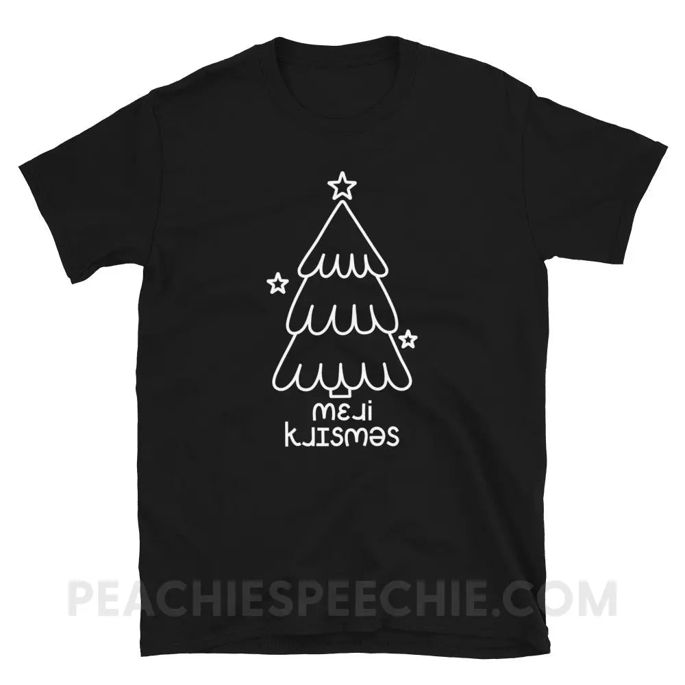 Merry Christmas Tree IPA Classic Tee - Black / S - T-Shirt peachiespeechie.com