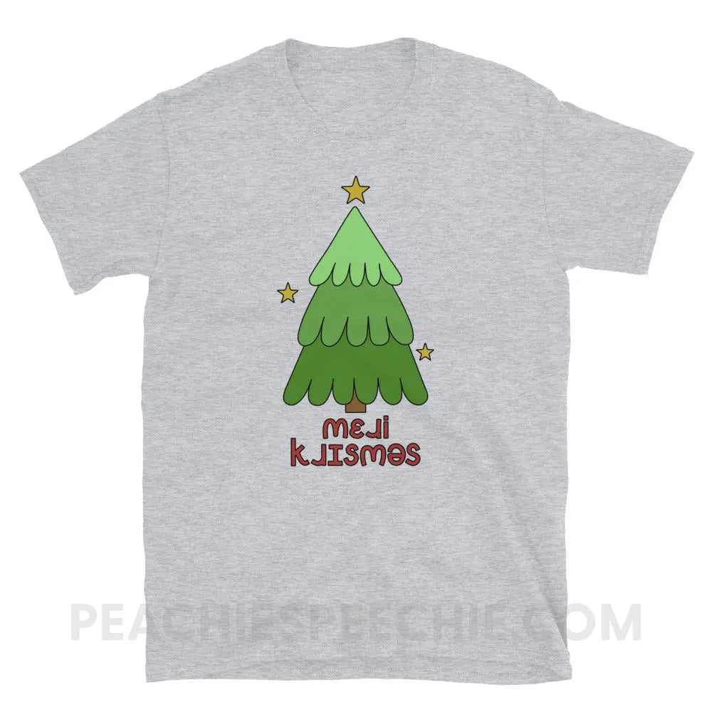 Merry Christmas Tree IPA Classic Tee - Sport Grey / S - T-Shirt peachiespeechie.com