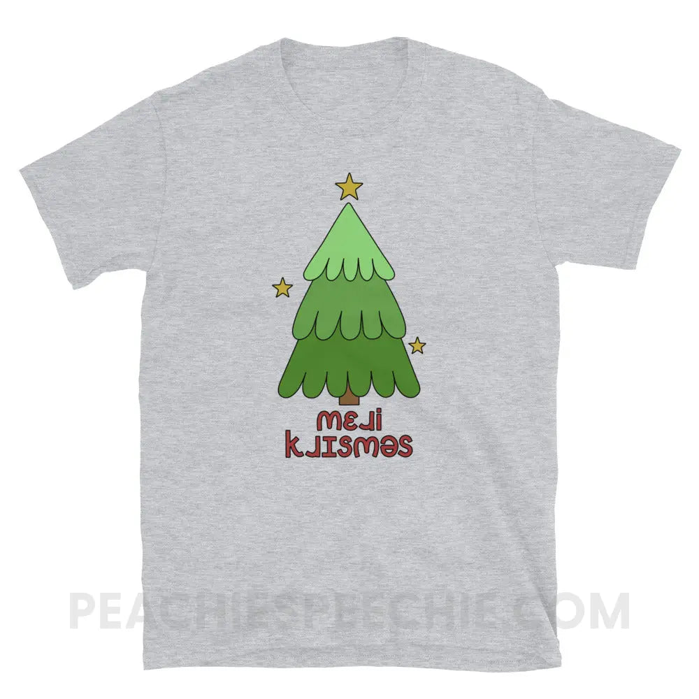 Merry Christmas Tree IPA Classic Tee - Sport Grey / S - T-Shirt peachiespeechie.com