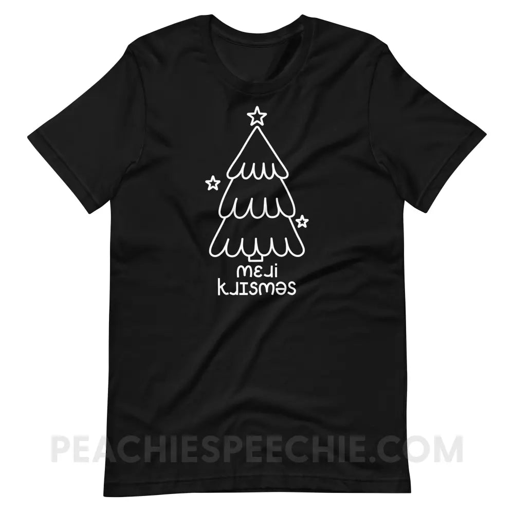 Merry Christmas Tree IPA Premium Soft Tee - Black / S - T-Shirt peachiespeechie.com