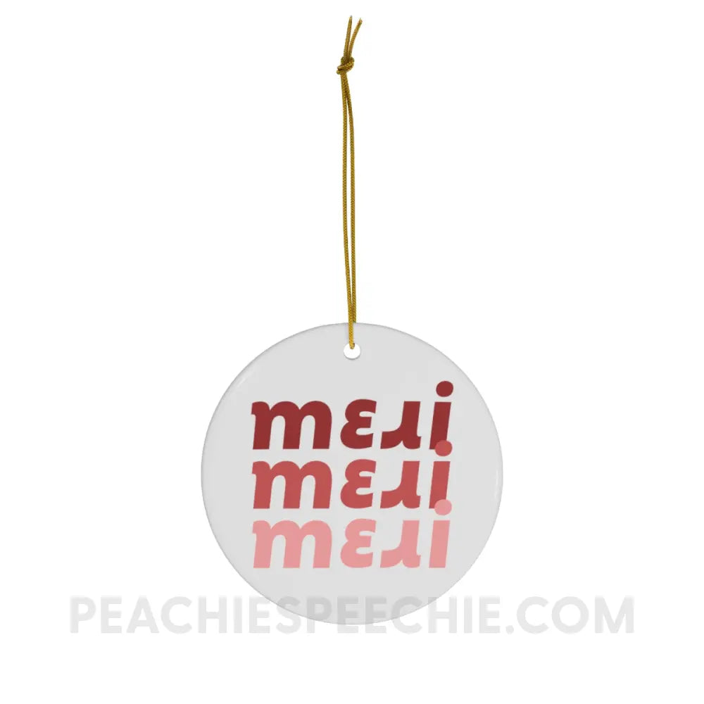 Merry (in IPA) Ceramic Ornament - Home Decor peachiespeechie.com