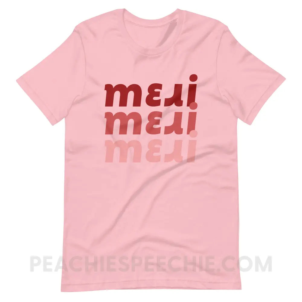 Merry (in IPA) Premium Soft Tee - Pink / S - T-Shirt peachiespeechie.com
