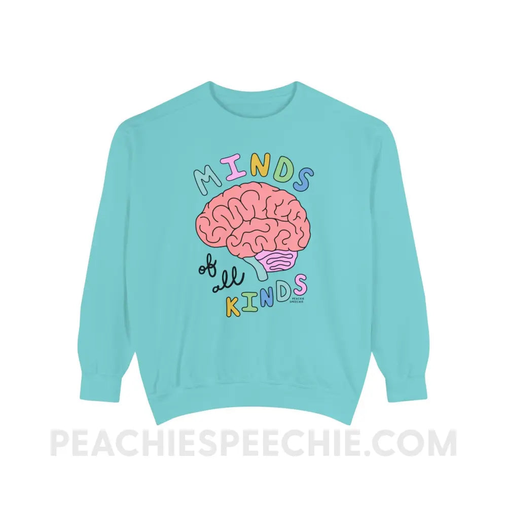 Minds Of All Kinds Comfort Colors Crewneck - Chalky Mint / S - Sweatshirt peachiespeechie.com