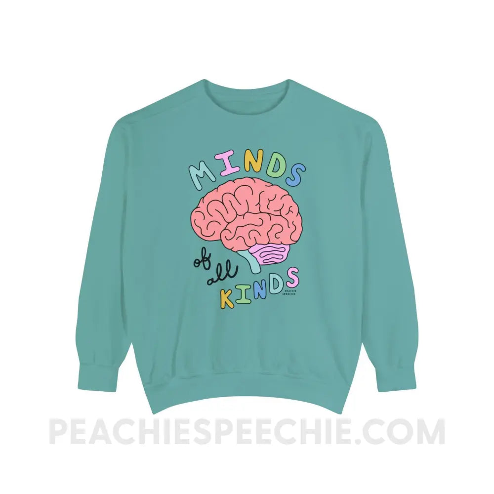 Minds Of All Kinds Comfort Colors Crewneck - Seafoam / S - Sweatshirt peachiespeechie.com