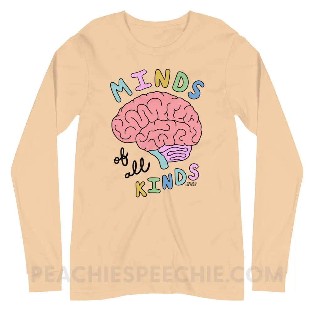 Minds Of All Kinds Premium Long Sleeve - Sand Dune / XS - peachiespeechie.com