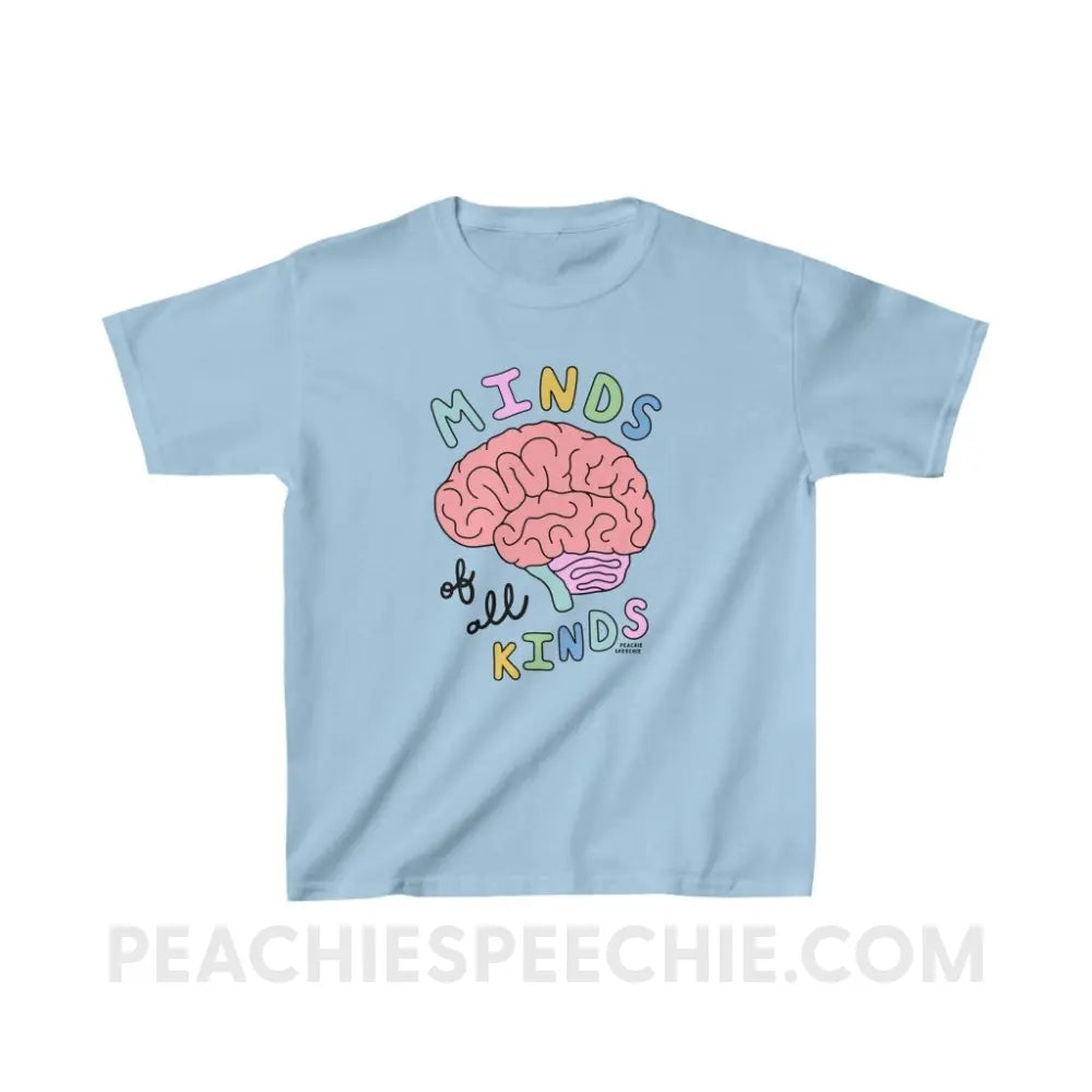 Minds Of All Kinds Youth Tee - Light Blue / XS - Kids clothes peachiespeechie.com