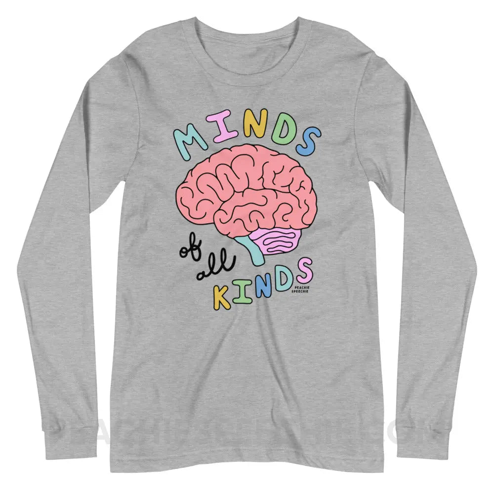 Minds Of All Kinds Premium Long Sleeve - Athletic Heather / XS - peachiespeechie.com