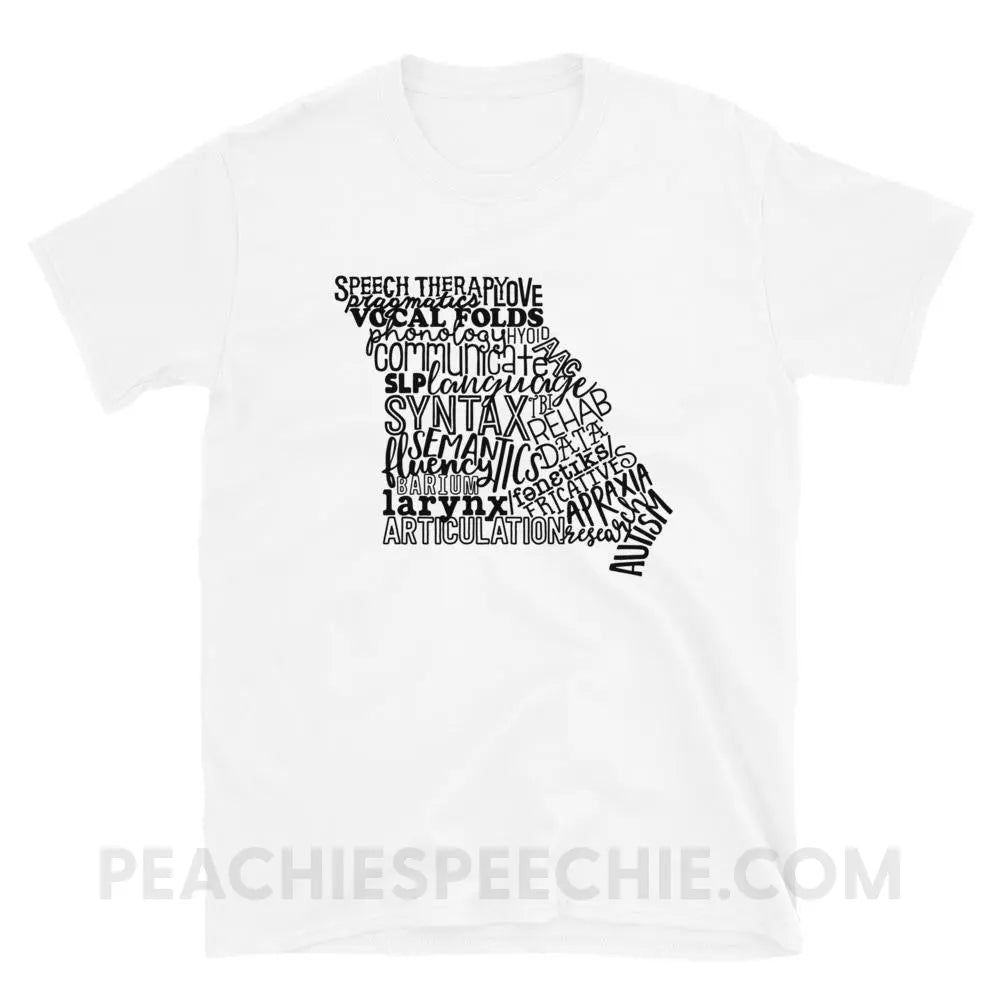 Missouri SLP Classic Tee - White / S - T-Shirts & Tops peachiespeechie.com