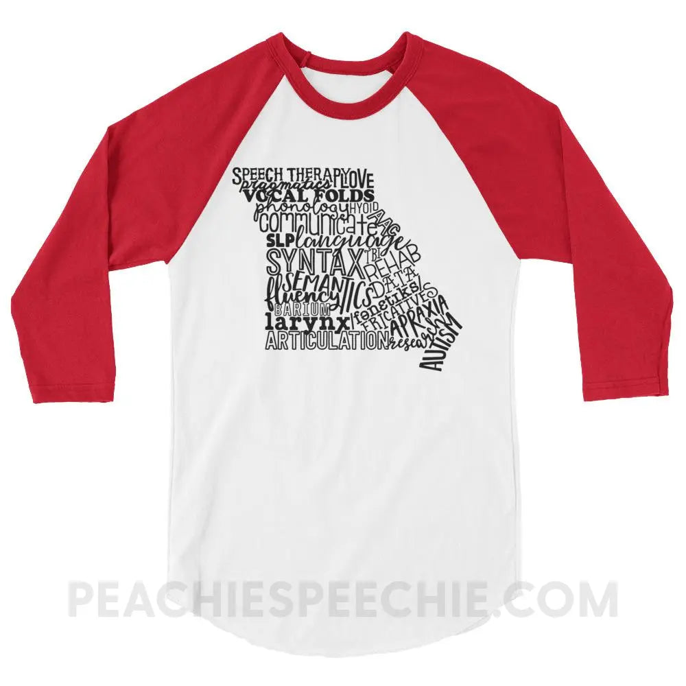 Missouri SLP Baseball Tee - White/Red / XS T-Shirts & Tops peachiespeechie.com
