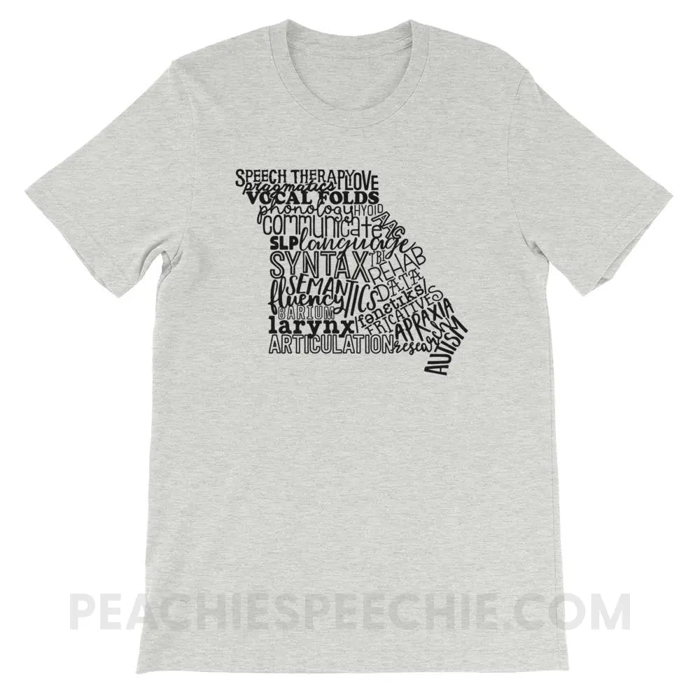 Missouri SLP Premium Soft Tee - Athletic Heather / S - T-Shirts & Tops peachiespeechie.com