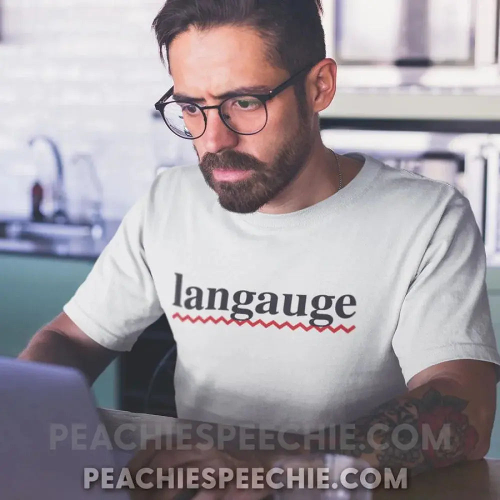 Misspelled Langauge Classic Tee - T - Shirts & Tops peachiespeechie.com