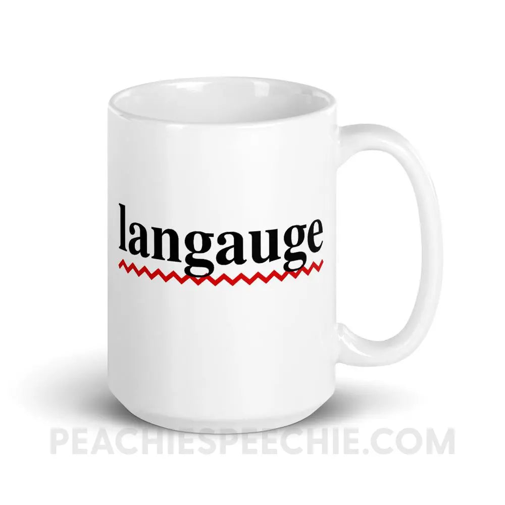 Misspelled Langauge Coffee Mug - 15oz Mugs peachiespeechie.com