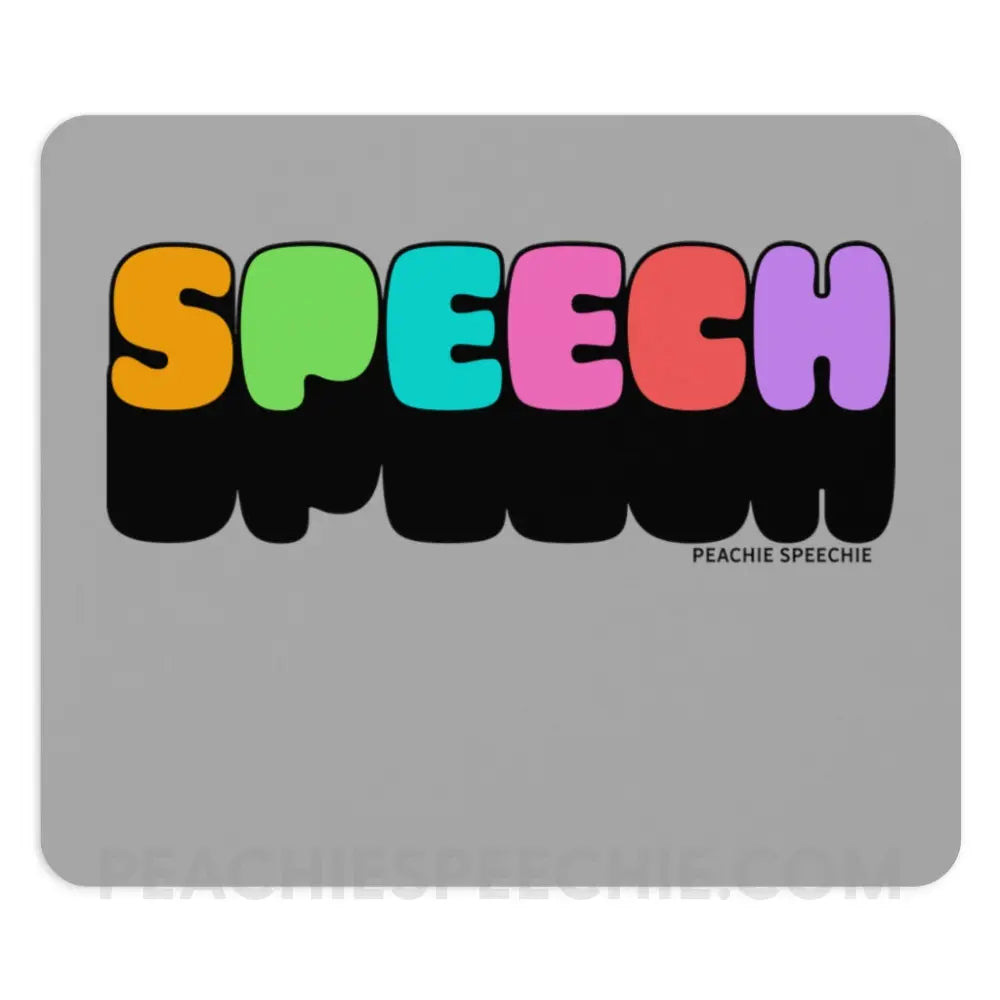 Neon Pop Speech Mouse Pad - Home Decor peachiespeechie.com