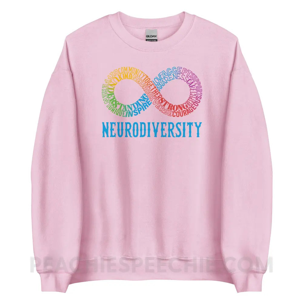 Neurodiversity Classic Sweatshirt - Light Pink / S peachiespeechie.com