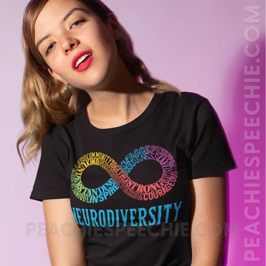 Neurodiversity Classic Tee - T - Shirts & Tops peachiespeechie.com