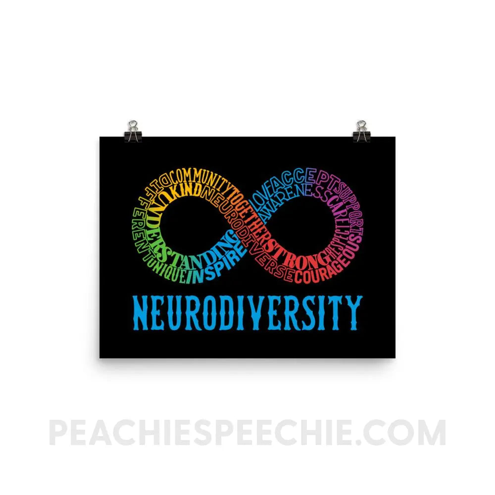 Neurodiversity Poster - 12×16 Posters peachiespeechie.com