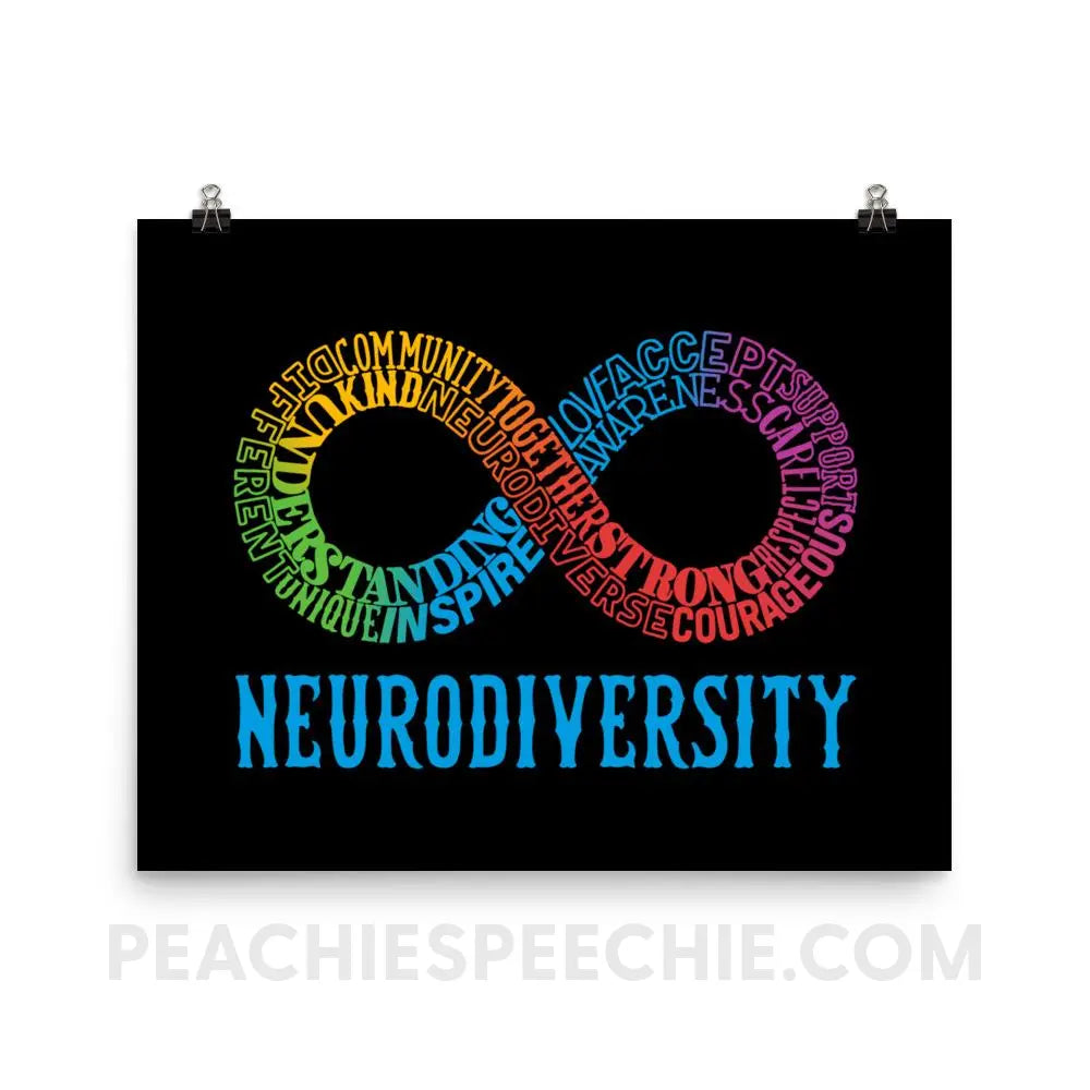 Neurodiversity Poster - 16×20 Posters peachiespeechie.com