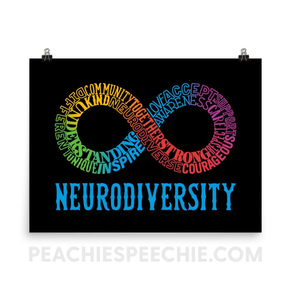 Neurodiversity Poster - 18×24 Posters peachiespeechie.com