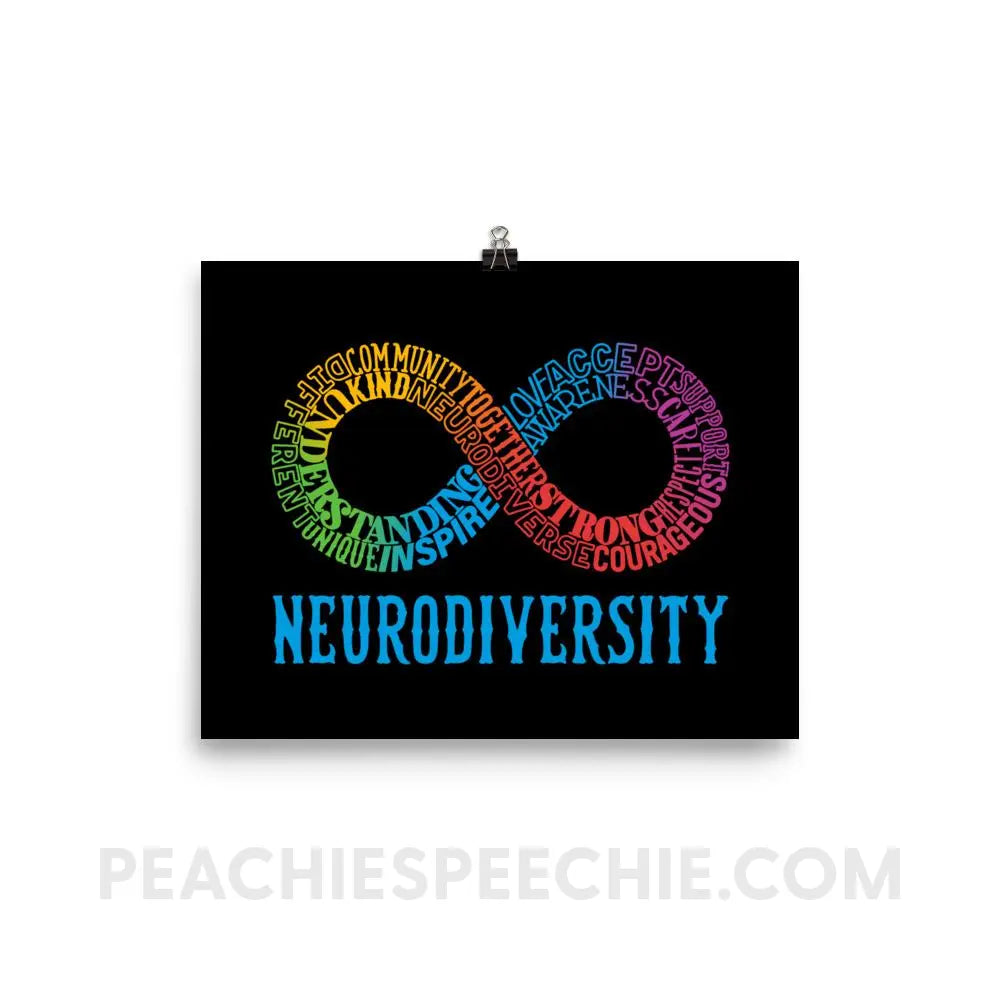 Neurodiversity Poster - 8×10 Posters peachiespeechie.com