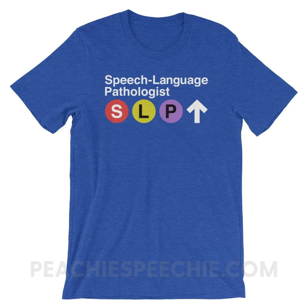 NYC SLP Premium Soft Tee - Heather True Royal / S - T-Shirts & Tops peachiespeechie.com