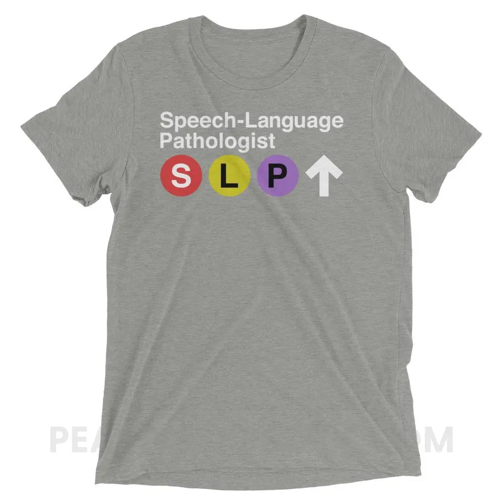 NYC SLP Tri-Blend Tee - Athletic Grey Triblend / XS - T-Shirts & Tops peachiespeechie.com