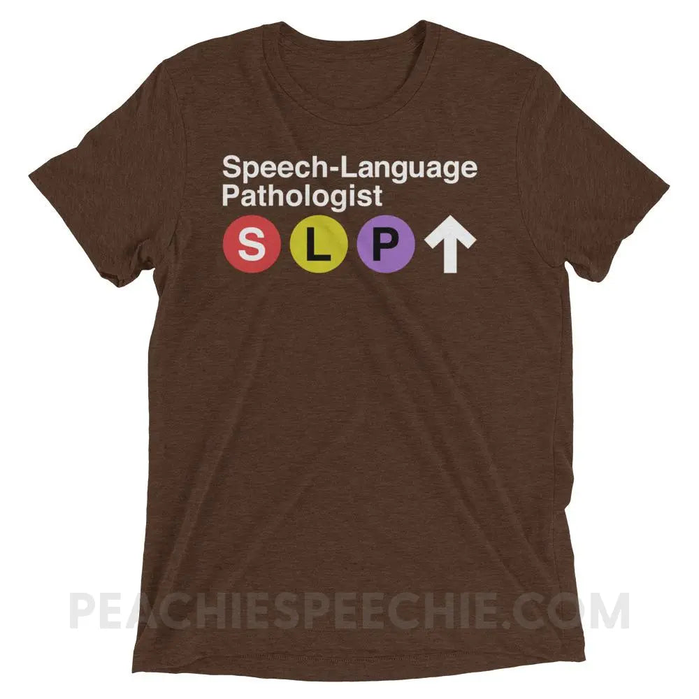 NYC SLP Tri-Blend Tee - Brown Triblend / XS - T-Shirts & Tops peachiespeechie.com