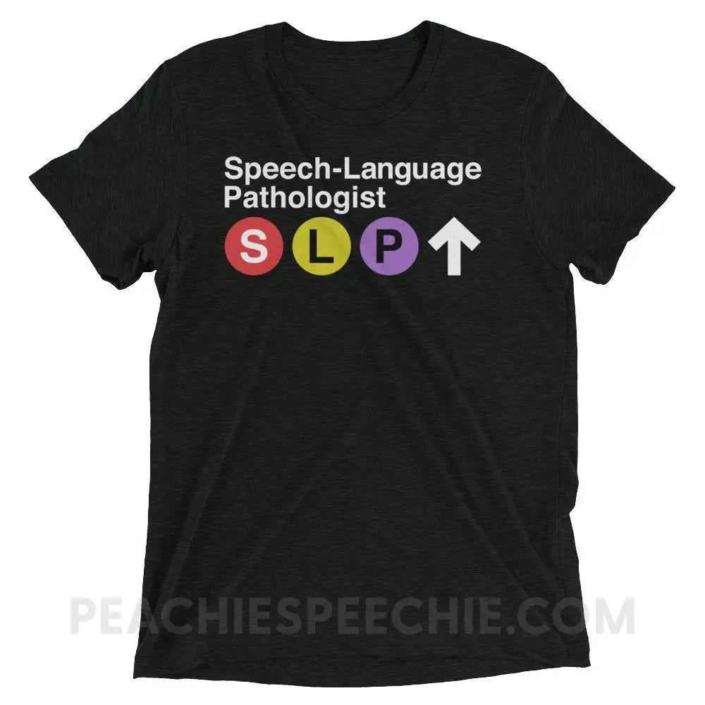 NYC SLP Tri-Blend Tee - Charcoal-Black Triblend / XS - T-Shirts & Tops peachiespeechie.com