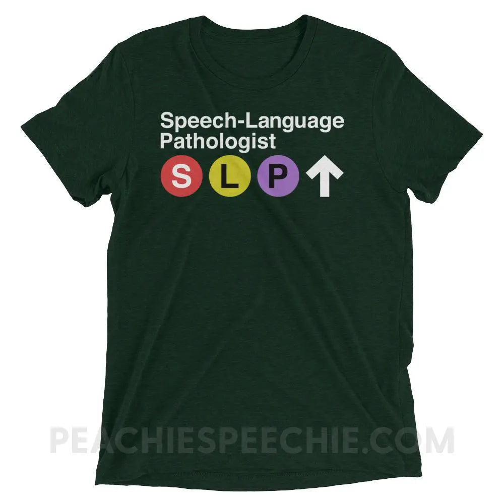 NYC SLP Tri-Blend Tee - Emerald Triblend / XS - T-Shirts & Tops peachiespeechie.com