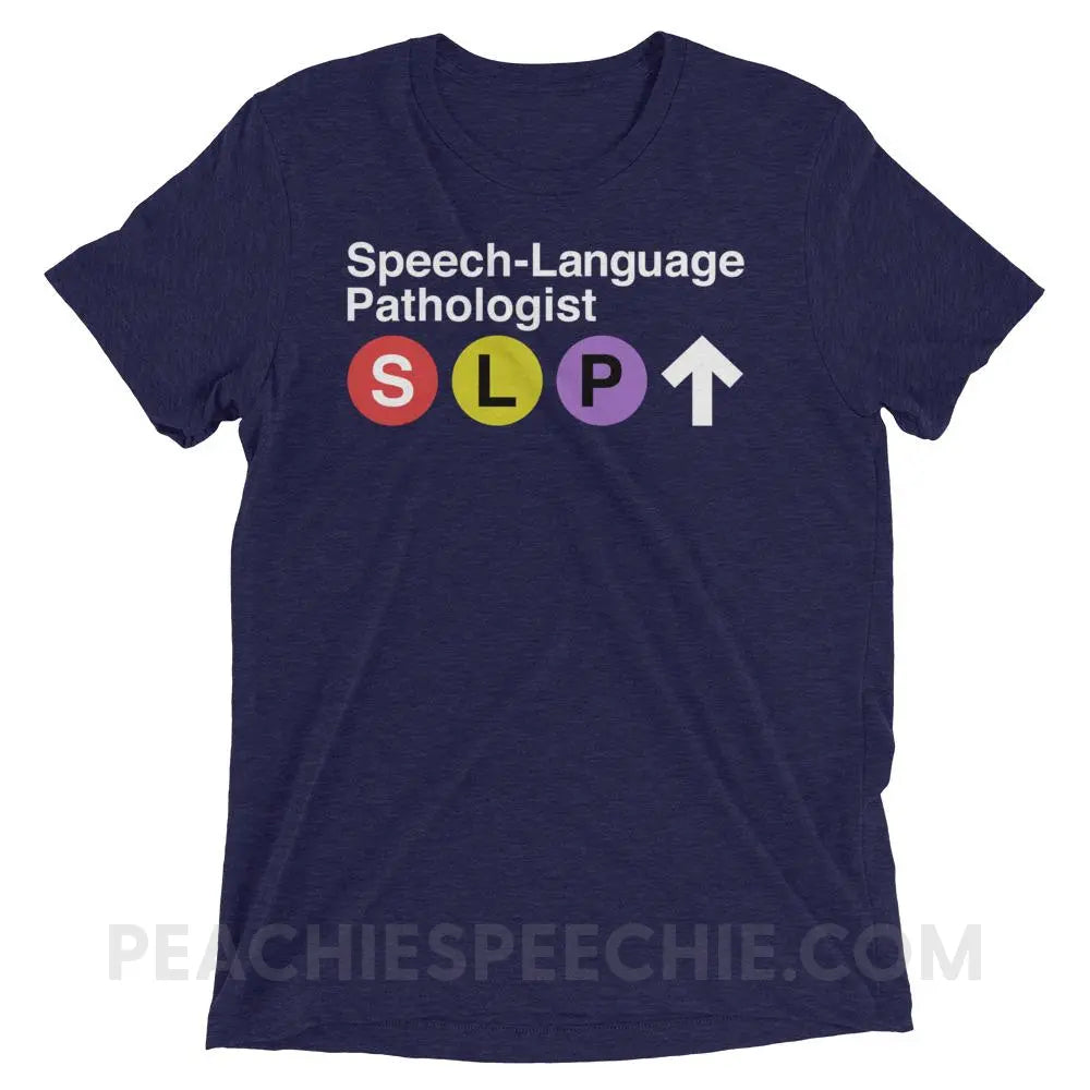 NYC SLP Tri-Blend Tee - Navy Triblend / XS - T-Shirts & Tops peachiespeechie.com