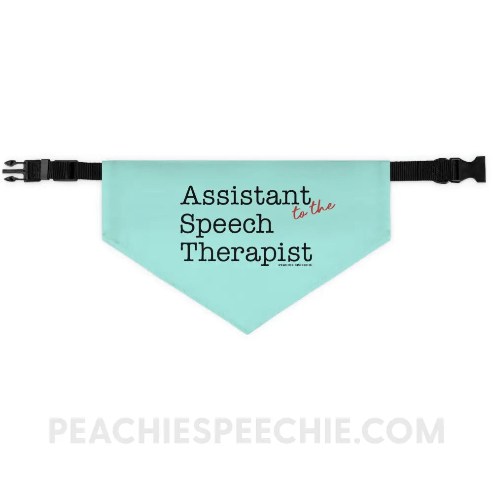 The Office Assistant (to the) Speech Language Pathologist Pet Bandana Collar - Pets peachiespeechie.com