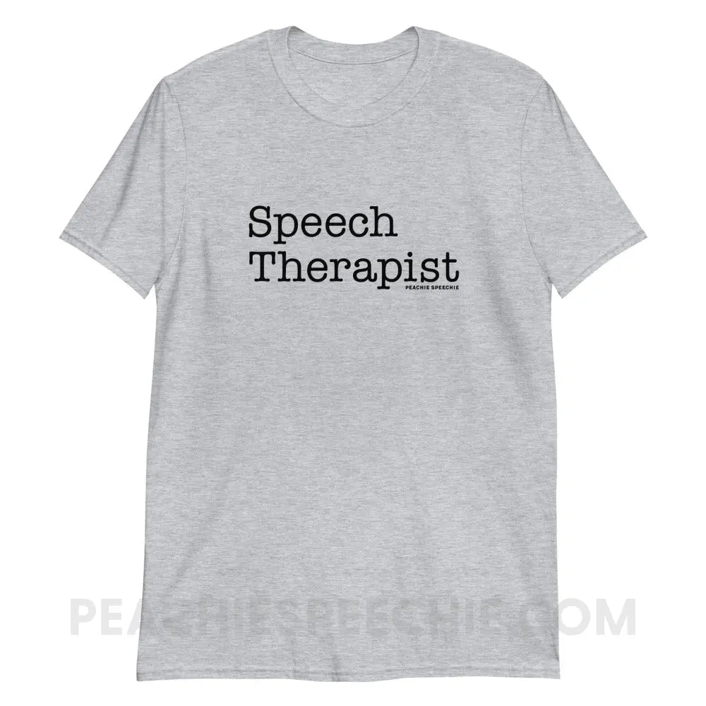 The Office Assistant (to the) Speech Therapist Classic Tee - Sport Grey / S - peachiespeechie.com