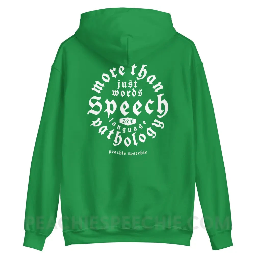 Old English More Than Just Words Emblem Classic Hoodie - peachiespeechie.com