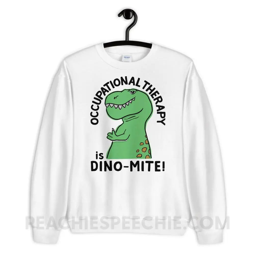 OT is Dino-Mite Classic Tee Sweatshirt - White / S Hoodies & Sweatshirts peachiespeechie.com