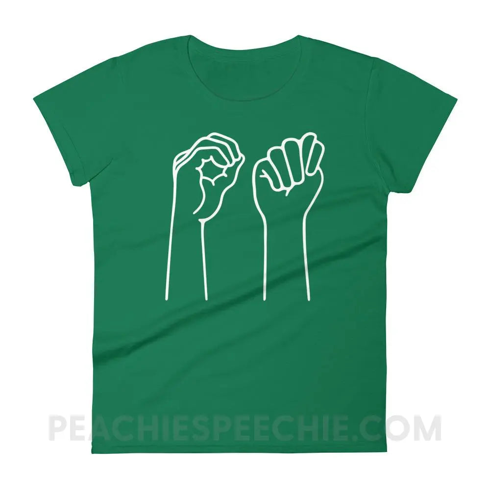 OT Hands Women’s Trendy Tee - T-Shirts & Tops peachiespeechie.com