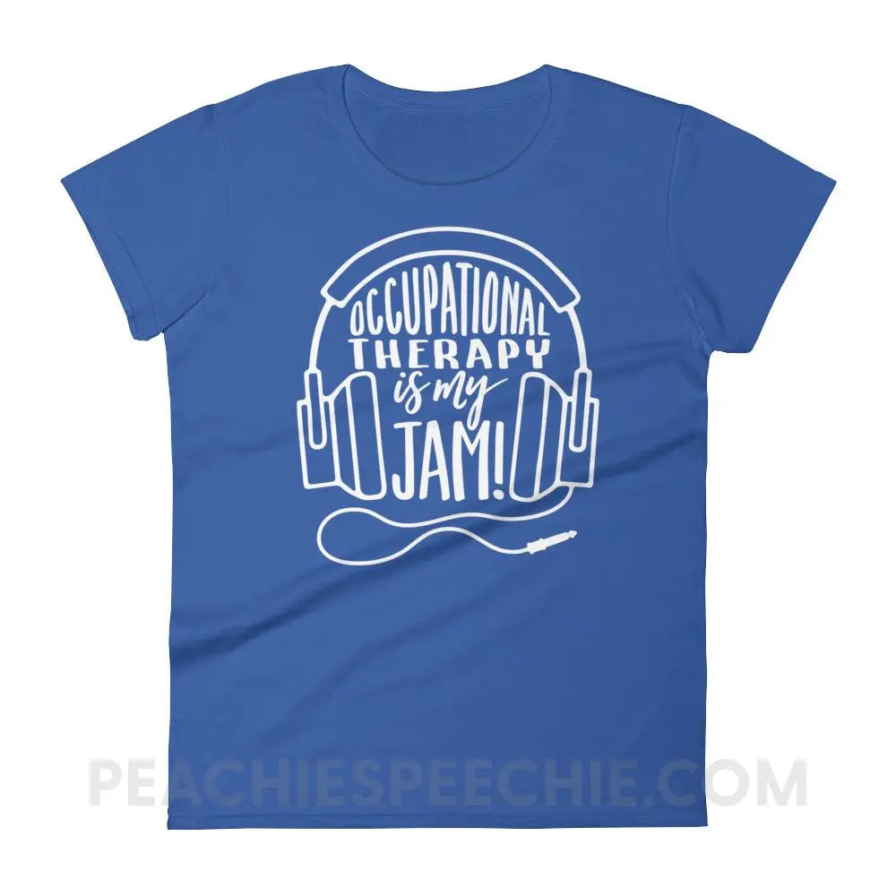 OT Jam Women’s Trendy Tee - Royal Blue / S T-Shirts & Tops peachiespeechie.com