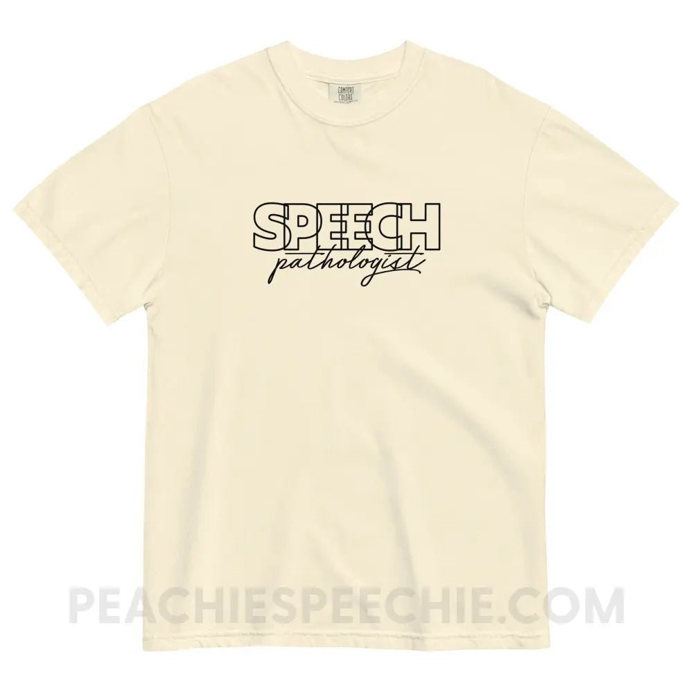 Overlapping Speech Pathologist Comfort Colors Tee - peachiespeechie.com