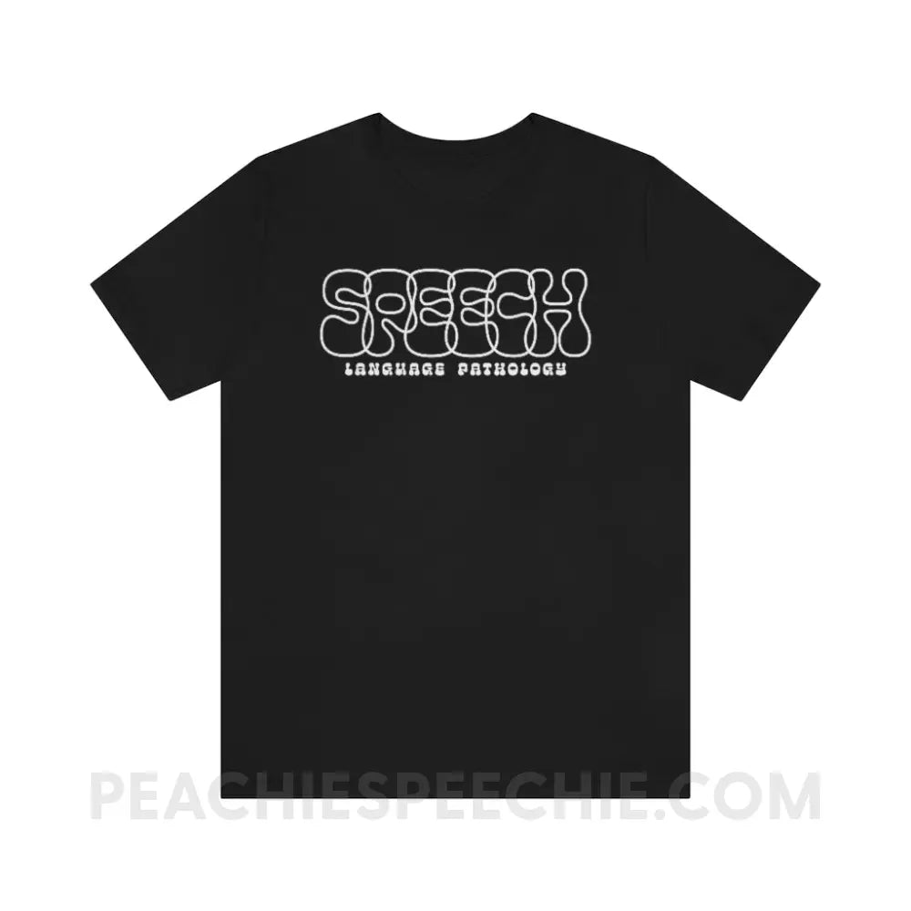 Overlapping Speech Premium Soft Tee - Black / M - T-Shirt peachiespeechie.com