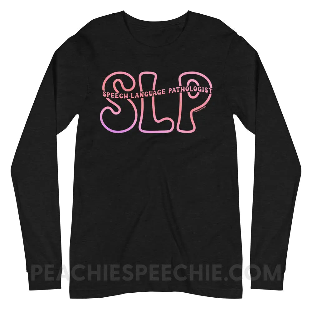SLP Passthrough Premium Long Sleeve - Black Heather / XS - peachiespeechie.com