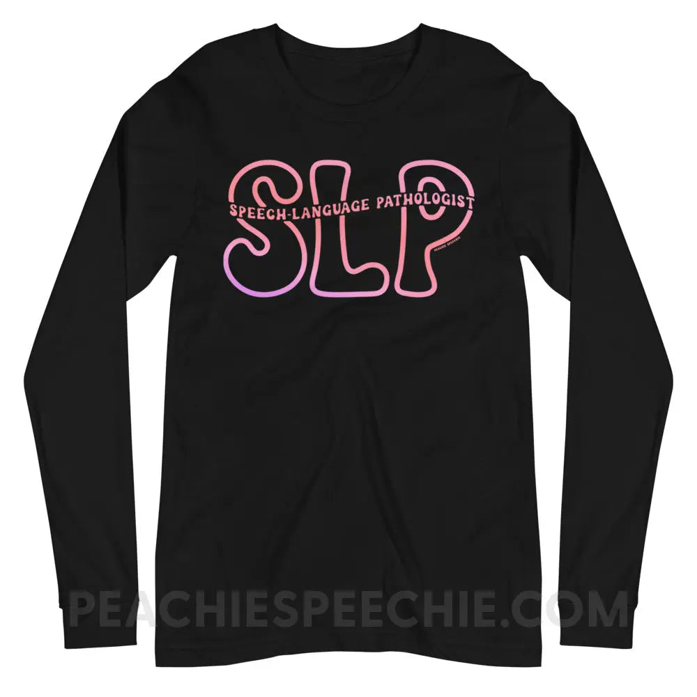 SLP Passthrough Premium Long Sleeve - Black / XS - peachiespeechie.com