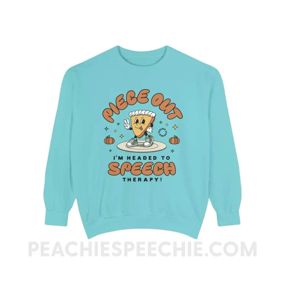 Piece Out Pumpkin Pie Comfort Colors Crewneck - Chalky Mint / S - Sweatshirt peachiespeechie.com