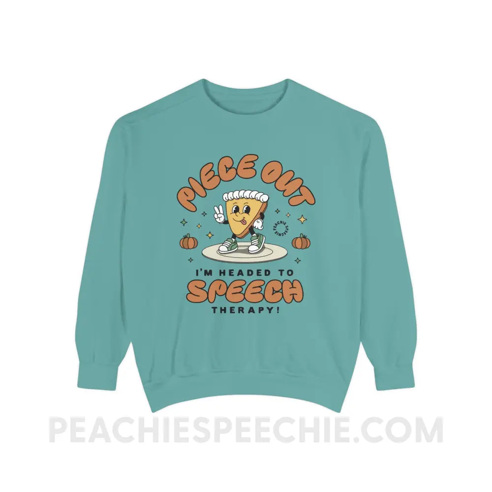 Piece Out Pumpkin Pie Comfort Colors Crewneck - Seafoam / S - Sweatshirt peachiespeechie.com