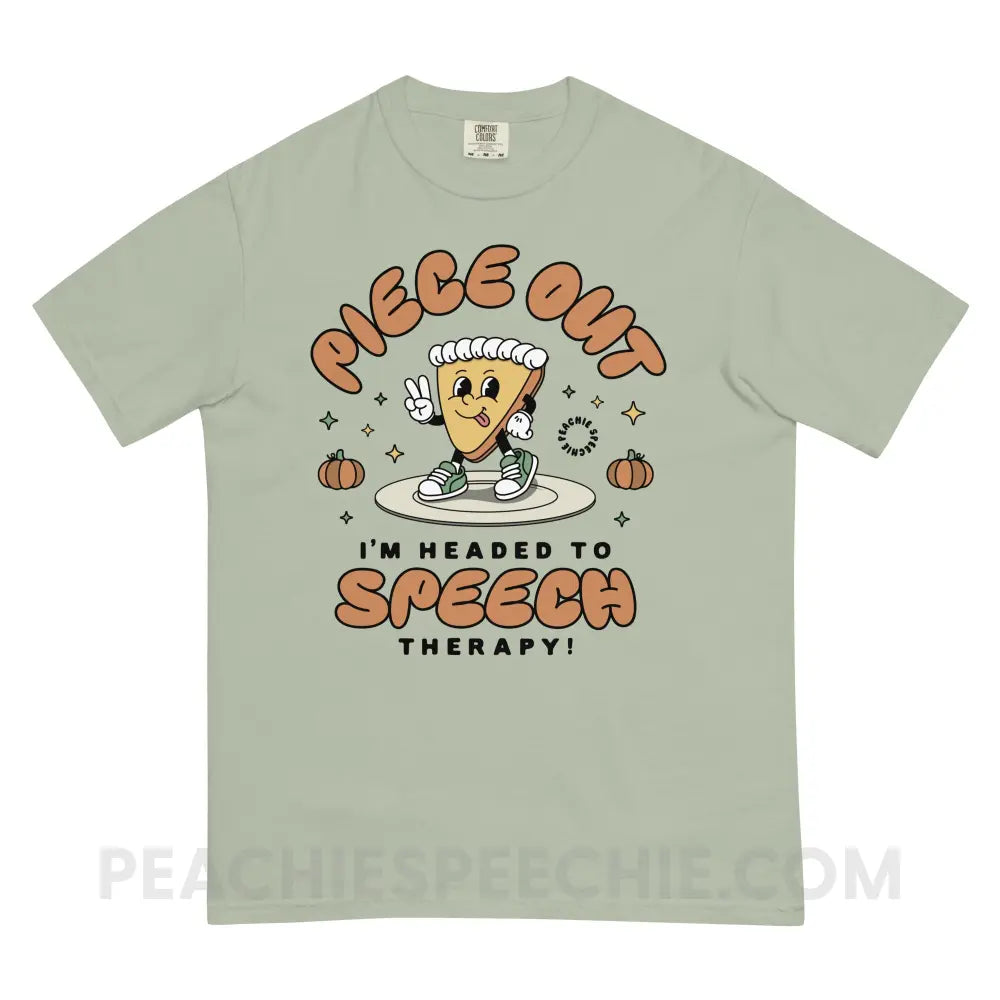 Piece Out Pumpkin Pie Comfort Colors Tee - Bay / S - peachiespeechie.com