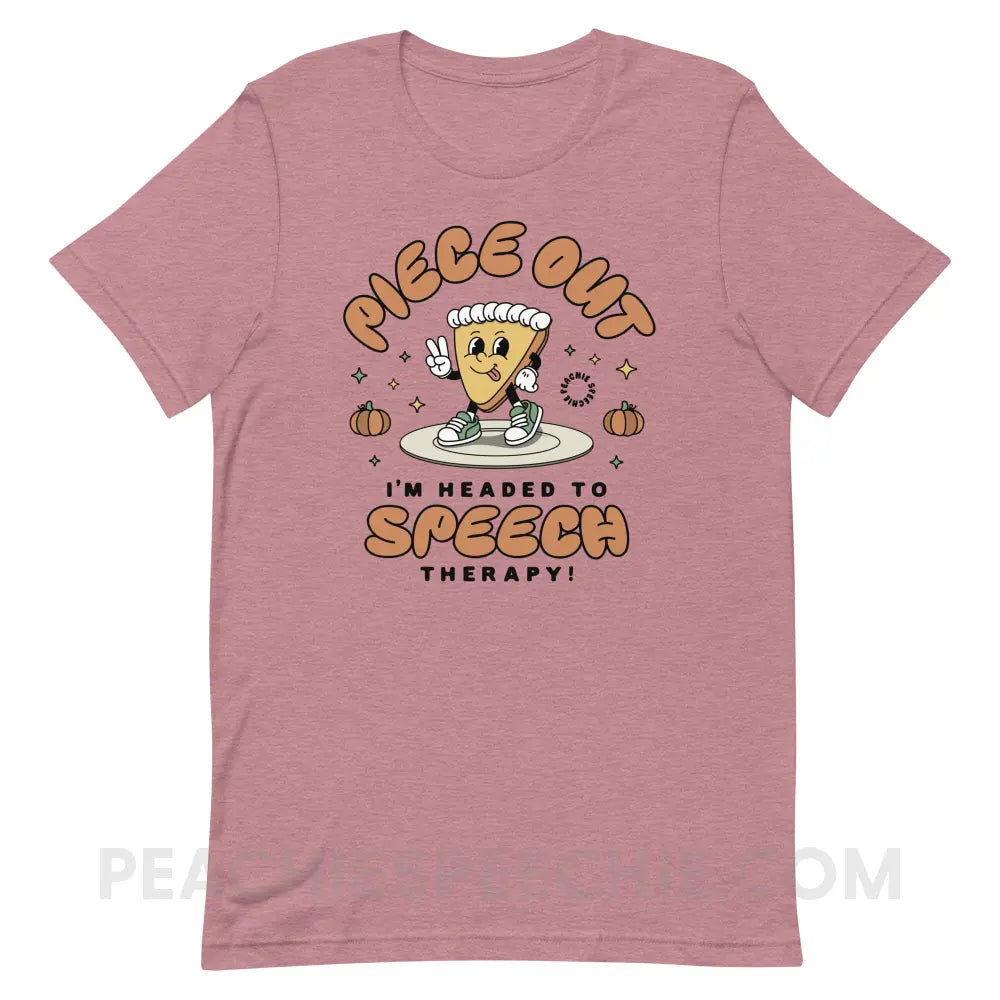 Piece Out Pumpkin Pie Premium Soft Tee - Heather Orchid / S - peachiespeechie.com