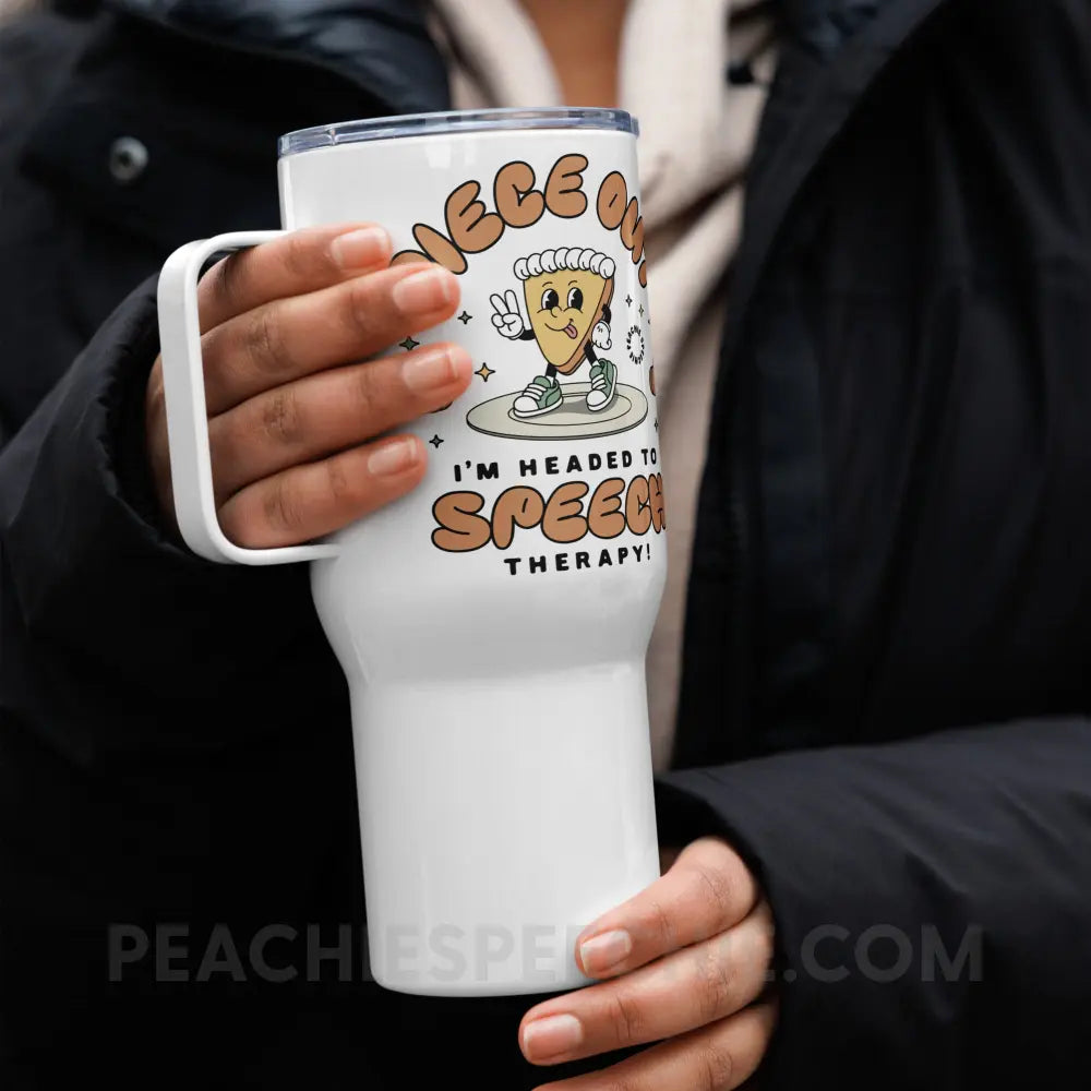 Piece Out Pumpkin Pie Travel Mug - 25 oz - peachiespeechie.com