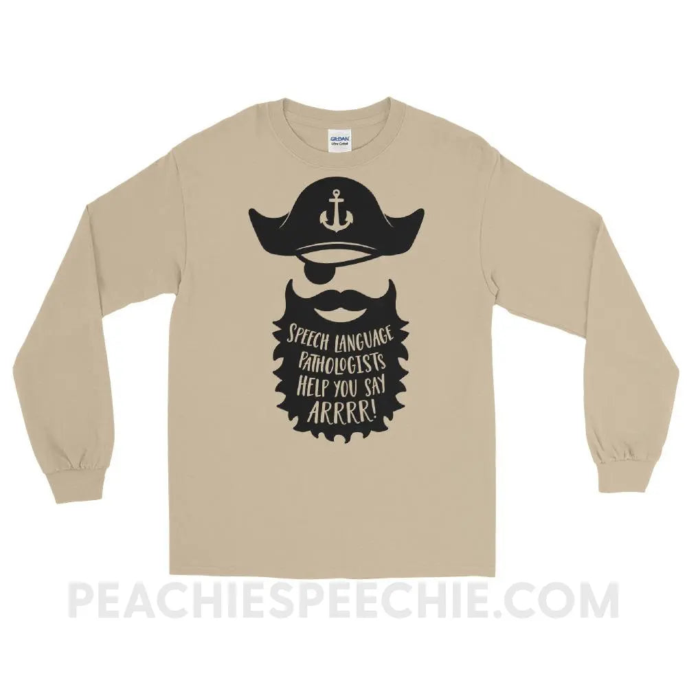 Pirate Long Sleeve Tee - Sand / S - T-Shirts & Tops peachiespeechie.com