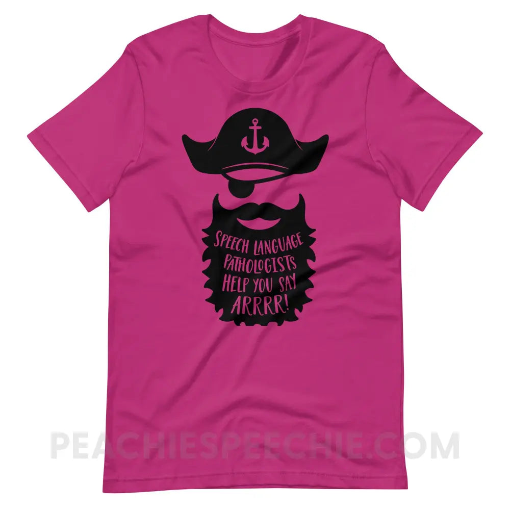 Pirate Premium Soft Tee - Berry / S T - Shirts & Tops peachiespeechie.com