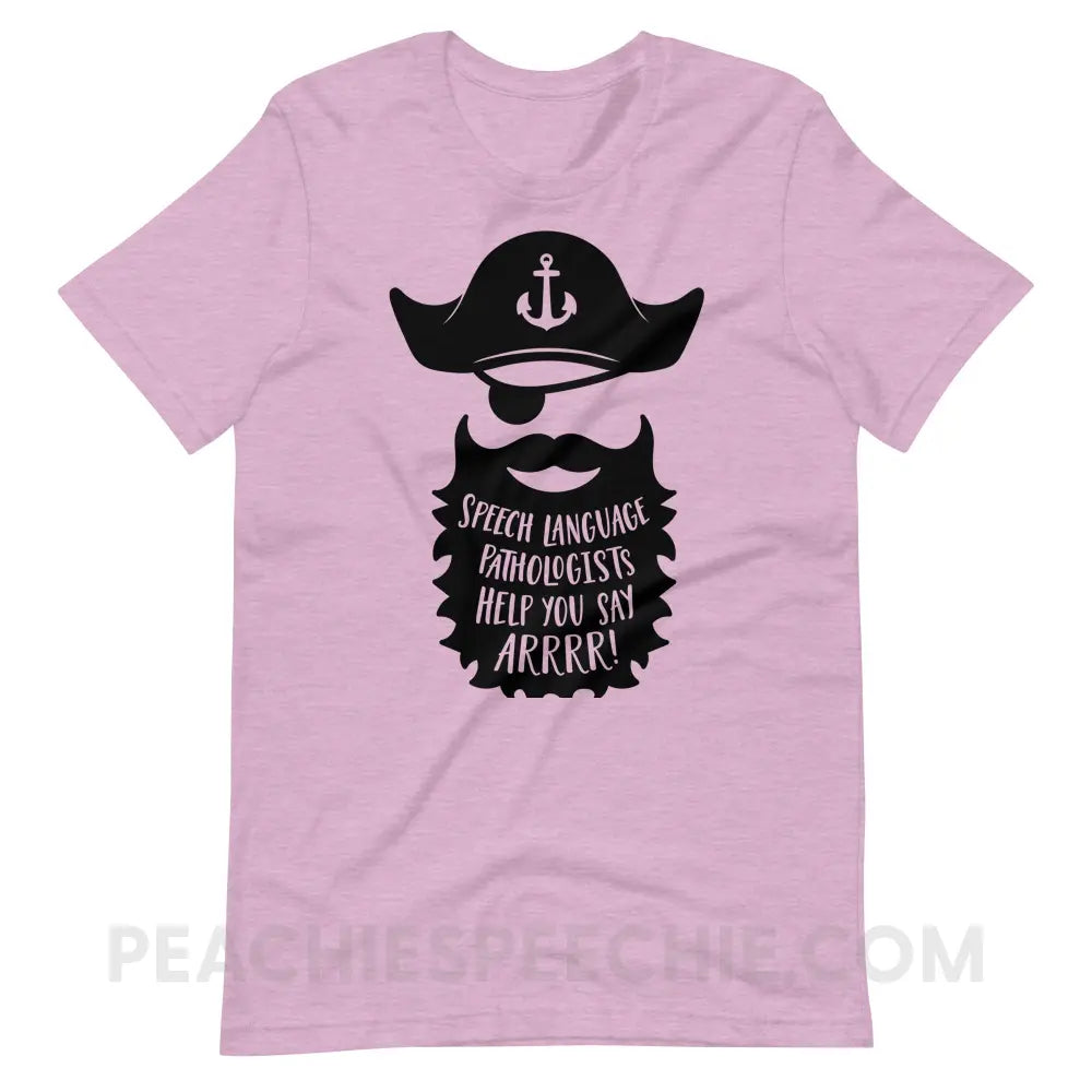 Pirate Premium Soft Tee - Heather Prism Lilac / XS T - Shirts & Tops peachiespeechie.com