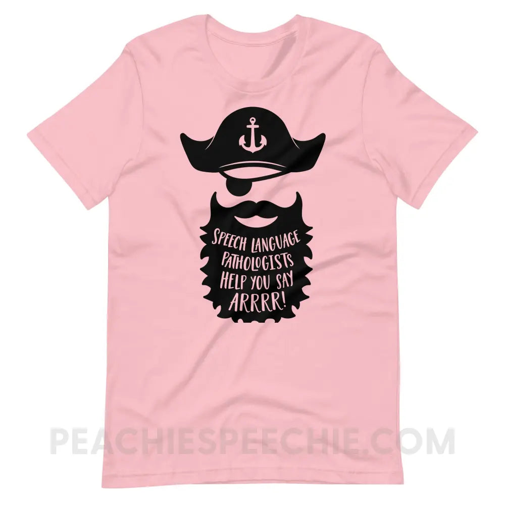 Pirate Premium Soft Tee - Pink / S T - Shirts & Tops peachiespeechie.com